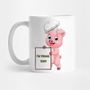 pig vegan Mug